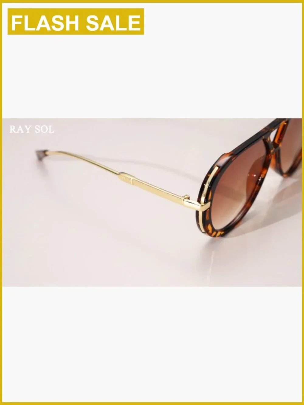 Oversized Aviator Sunglasses 70s Retro Double Bridge Metal Aviator Sun